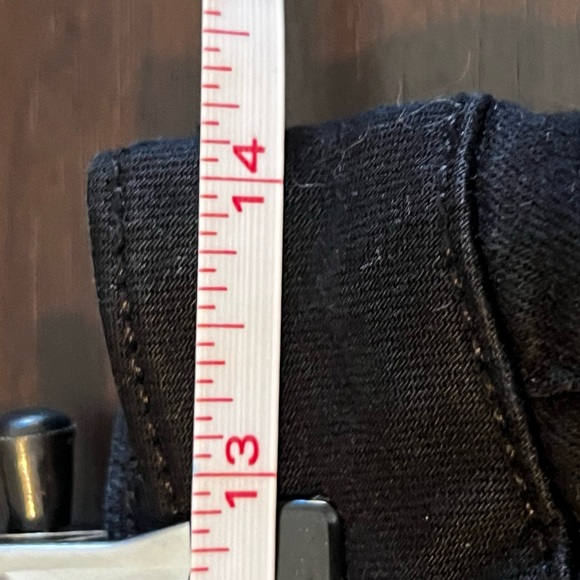 Paige Verdugo Crop Midrise Cotton Spandex Rayon Blend Black Designer Jean 27 / 4 - Picture 11 of 14